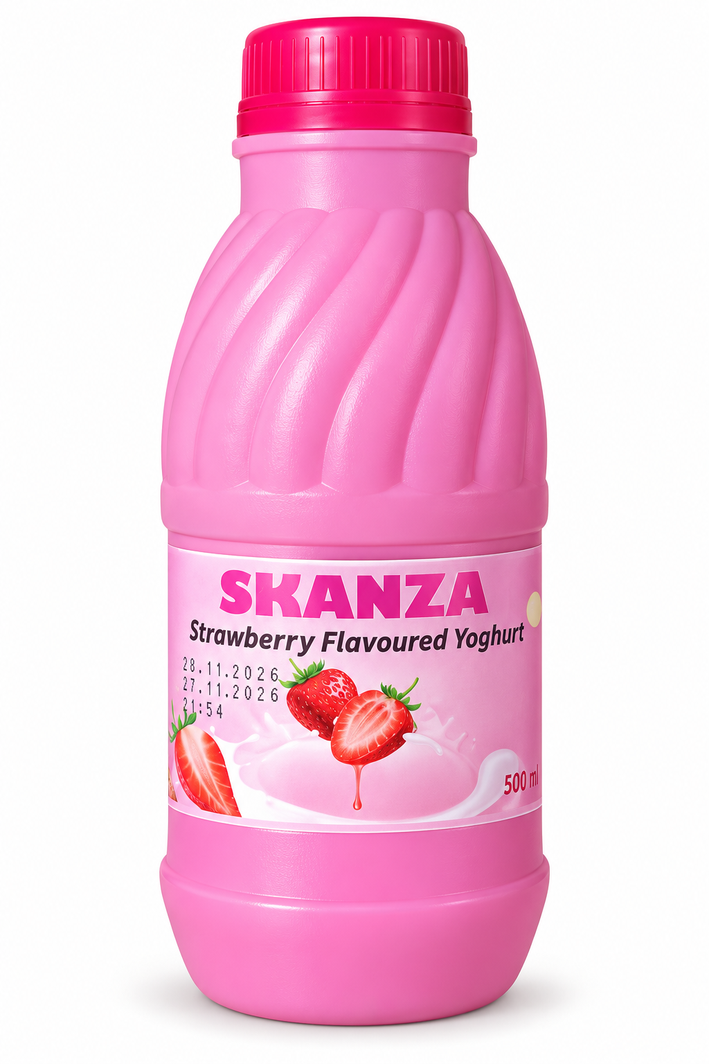 Skanza Strawberry Flavoured Yoghurt – 500 ml